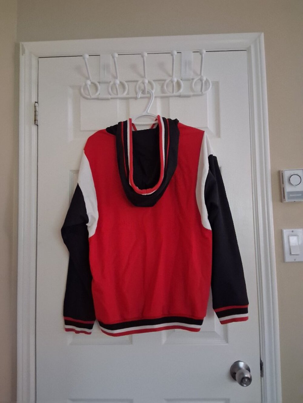 Adidas Originals Women's Unisex Size Medium Varsity Trefoil Colorblock Hoodie - Picture 4 of 14
